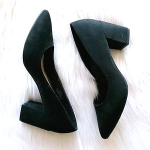 💕Xappeal Black "Suede" Heels (7) - Like New!